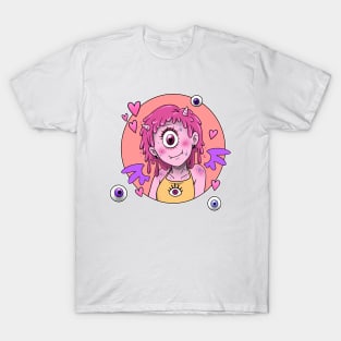 Monster Cyclops Girl with Wings T-Shirt